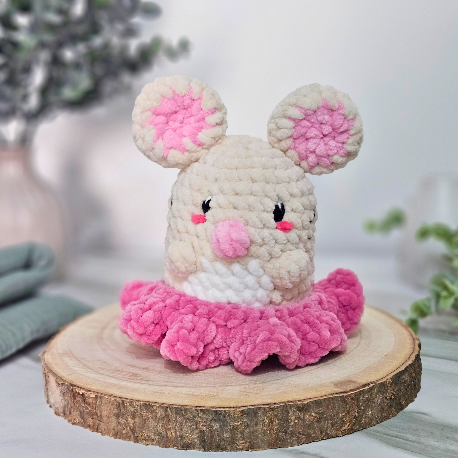Häkelanleitung Ballerina Maus