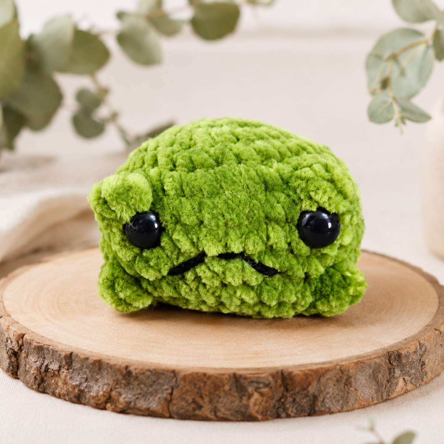 Häkelanleitung Fred, der traurige Frosch