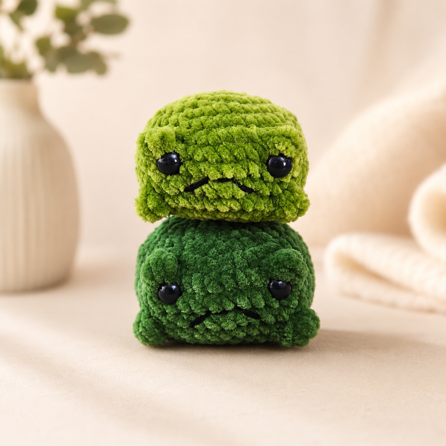 Häkelanleitung Fred, der traurige Frosch